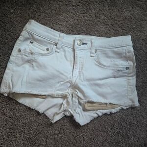 Rag & Bone Women's White Denim Shorts